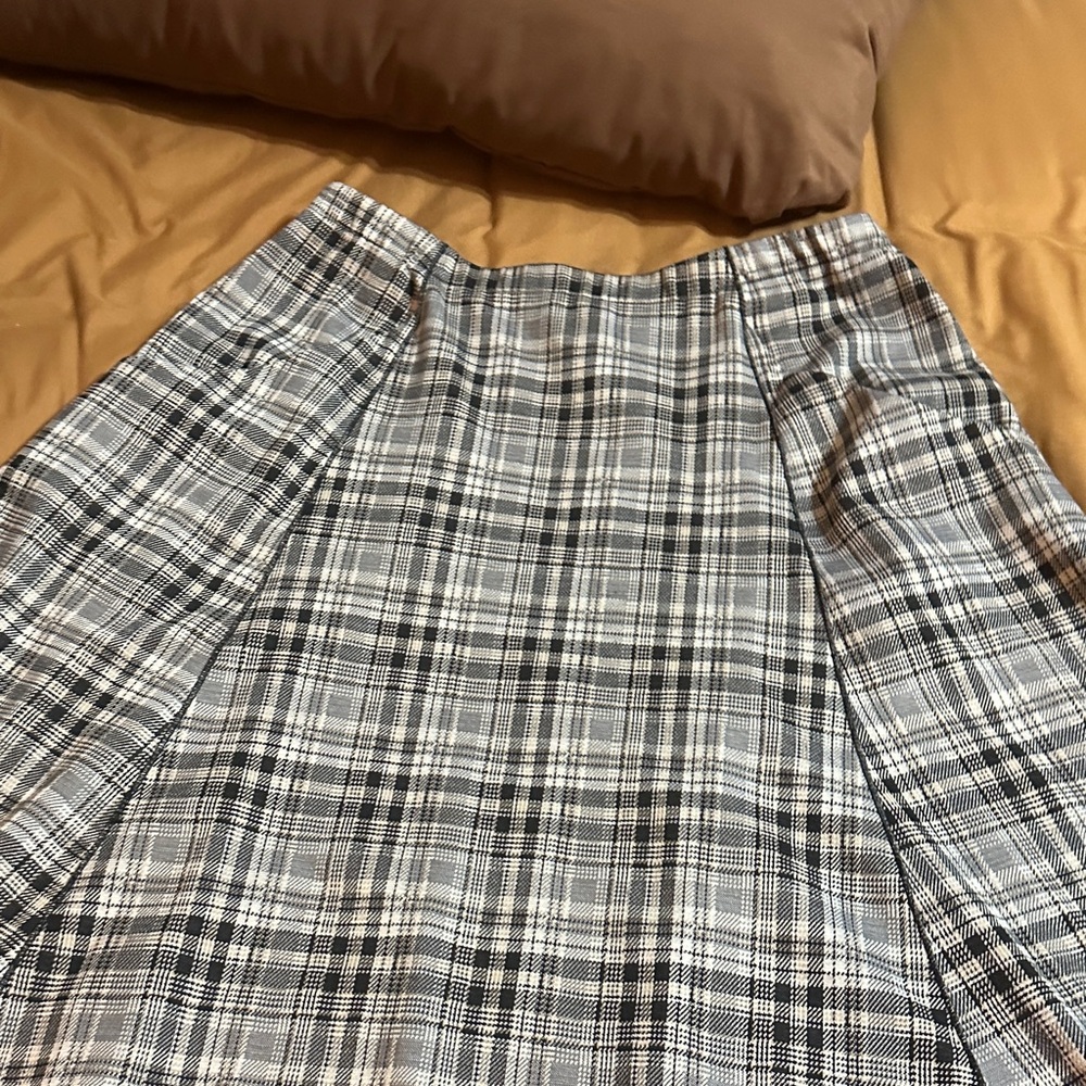 Cato Monochrome Plaid Skirt